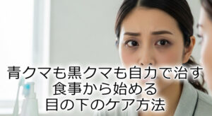 青クマも黒クマも自力で治す｜食事から始める目の下のケア方法